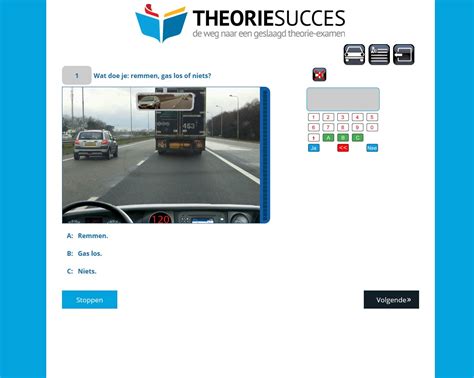 Gratis online CBR auto theorie examen oefenen